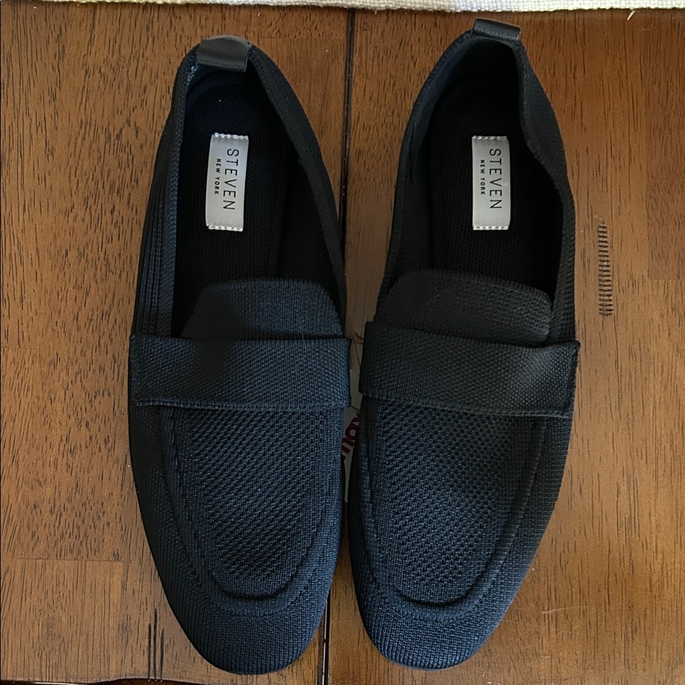 Steven By Steve Madden Black Mesh Loafers NWT